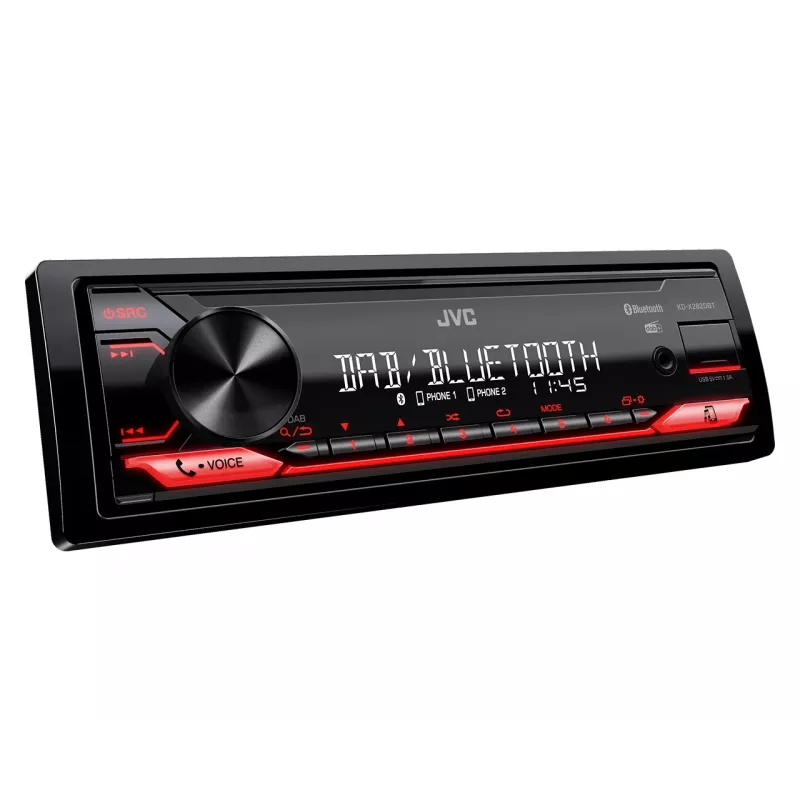 JVC KD-X282DBT auton mediaseitin musta 200 W Bluetooth