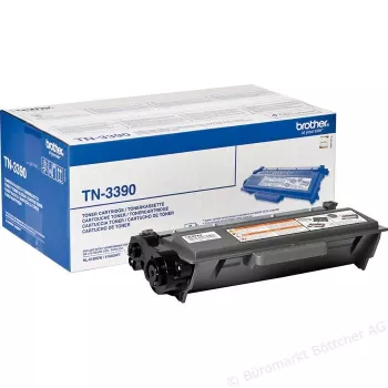 Värikasetti Brother TN-3390P alkuperäinen musta, laser, kesto 12000 sivua, 1 kpl