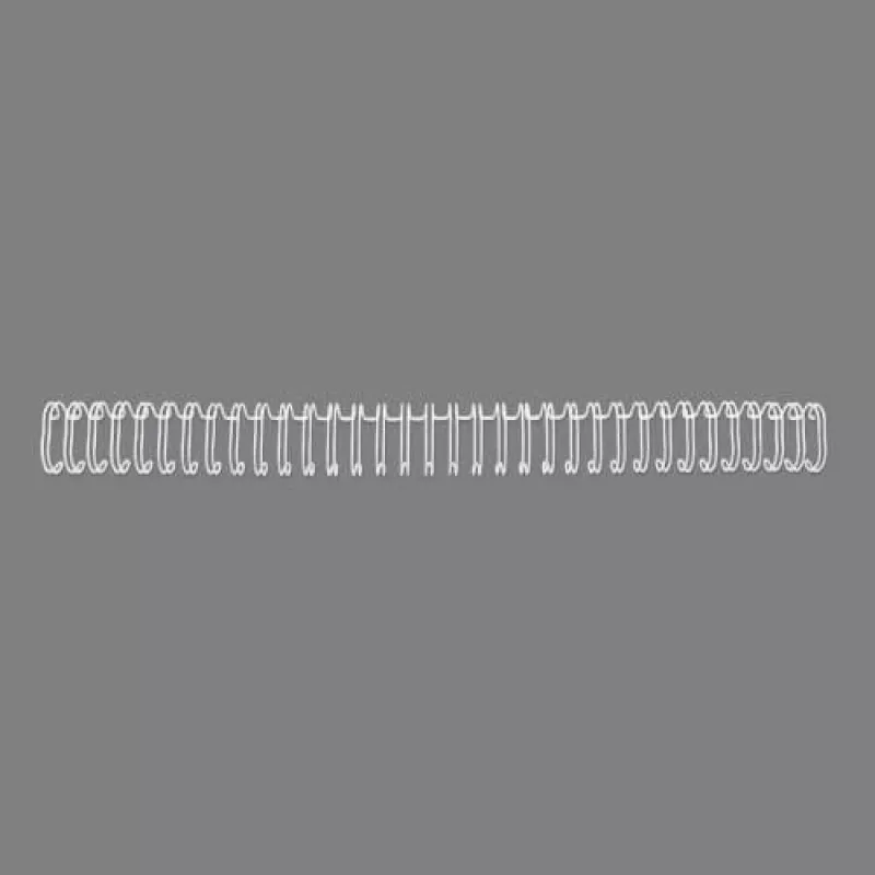GBC Wire spines 3:1 NO5 8mm A4, valkoinen, 3 arkkia, metalli, A4, 8 mm, 202 mm