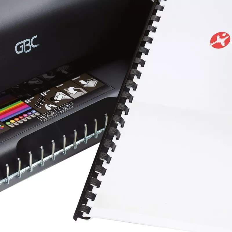 GBC CombBind® C110 -sidontakone, kampasidontakone, manuaalinen, 195 arkkia, musta