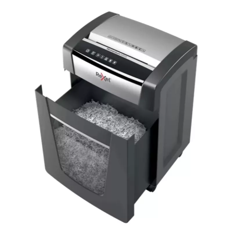 Rexel M515 -asiakirjasilppuri mikrosilppu 60 dB 23 cm musta, hopea