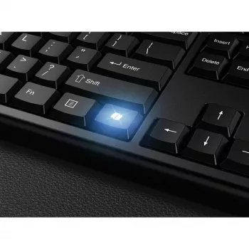 Kensington KM270 EQ ladattava pöytäsarja – langaton, langaton, RF Wireless + Bluetooth, kalvo, QWERTZ, musta, hiiri mukana