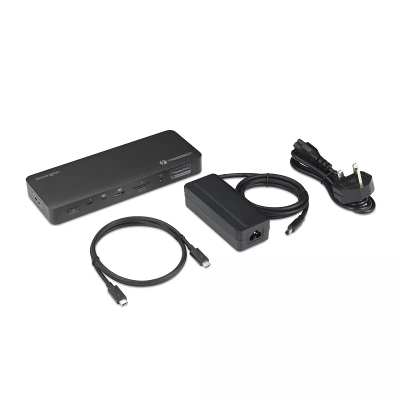 Kensington SD5920T EQ Thunderbolt 4 Quad 4K -hybriditelakka DisplayLink-teknologialla