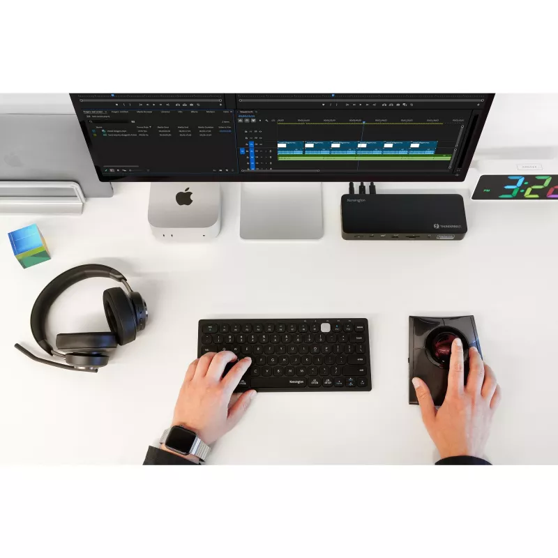 Kensington SD5920T EQ Thunderbolt 4 Quad 4K -hybriditelakka DisplayLink-teknologialla
