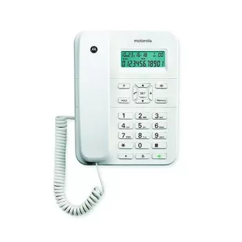 Motorola CT202 analoginen puhelin numeronäytöllä valkoinen