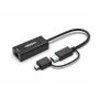 Origin Storage USB3.0 tai USB-C (USB-C-uros USB3.0-naaras-adapterilla) RJ45 Gigabit -adapteri