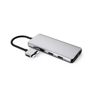 eSTUFF ES623010 USB-keskitin USB 3.2 Gen 1 (3.1 Gen 1) Type-C 5000 Mbit/s alumiini