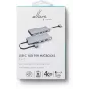eSTUFF ES623010 USB-keskitin USB 3.2 Gen 1 (3.1 Gen 1) Type-C 5000 Mbit/s alumiini