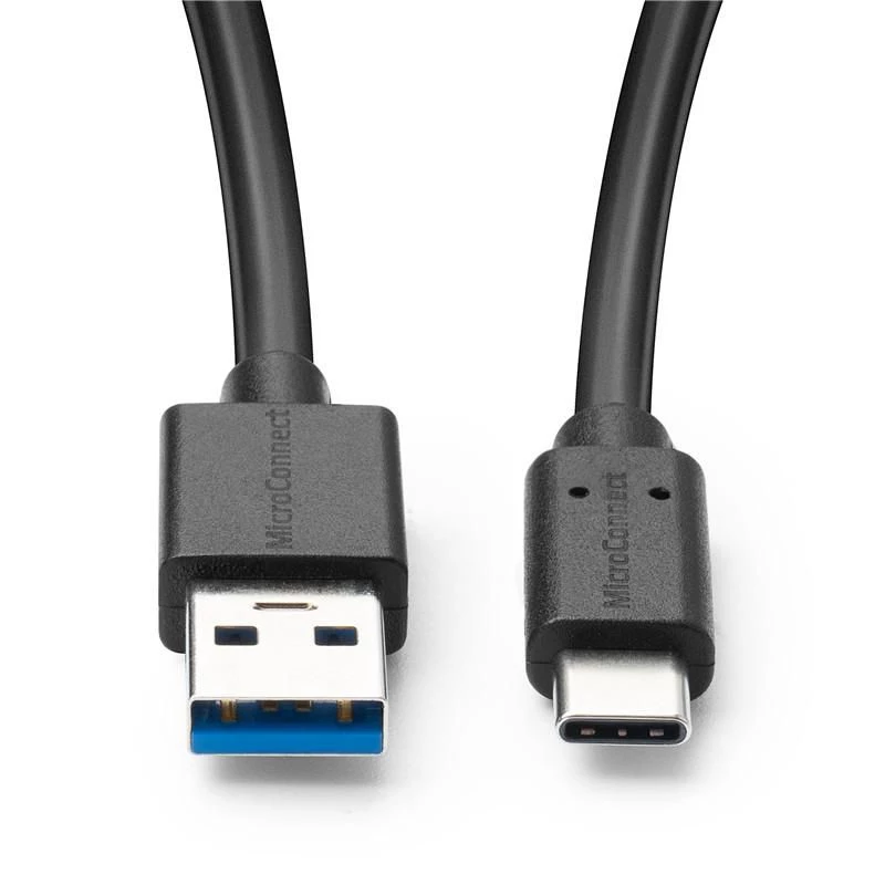 Microconnect USB3.2CA1.5 USB-kaapeli USB 3.2 Gen 1 (3.1 Gen 1) 1,5 m USB A USB C musta