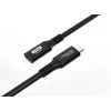 Microconnect USB3.2CC2EX USB-kaapeli USB4 Gen 2x2 2 m USB C musta