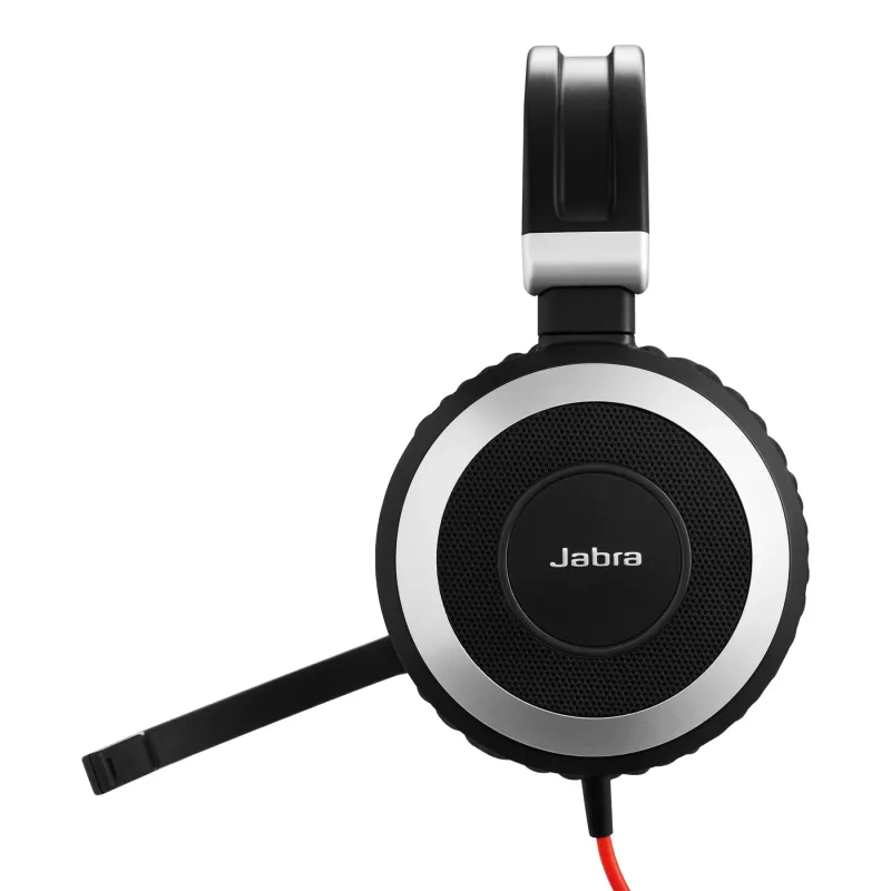 Jabra Evolve 80 MS stereo, johdollinen, toimisto/callcenter, 646 g, kuulokemikrofoni, musta