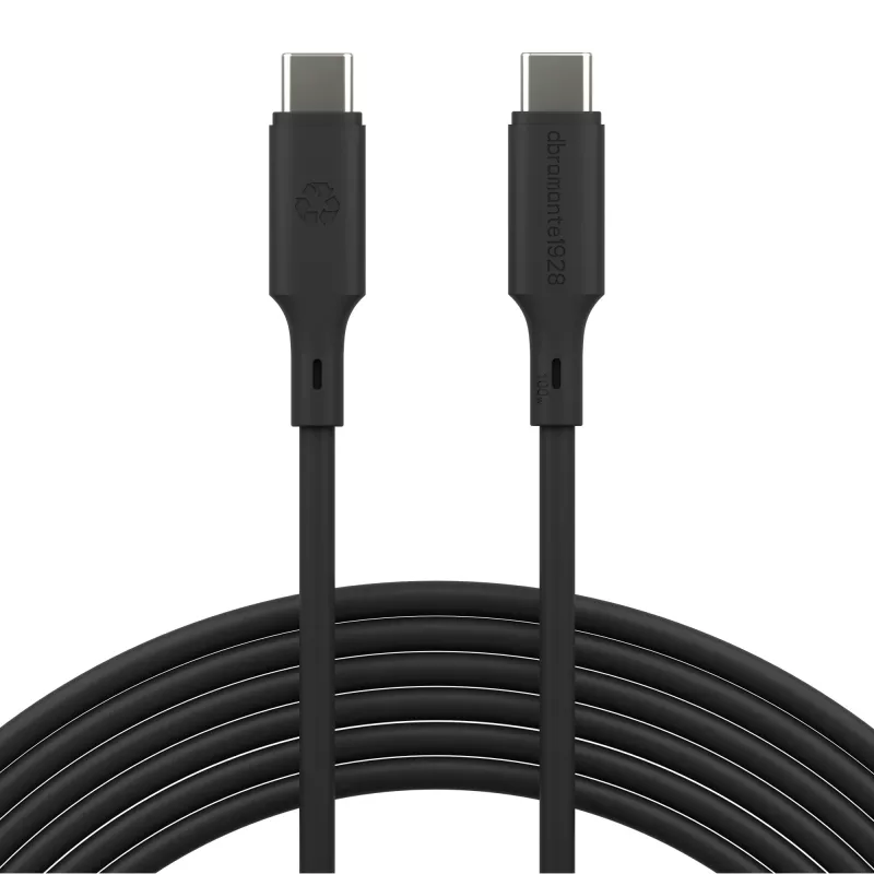 dbramante1928 Bulk - IT - kaapeli - 3 m USB-C/USB-C 100W - musta, 3 m, USB-C, USB-C, USB 2.0, 0,48 Gbit/s, musta