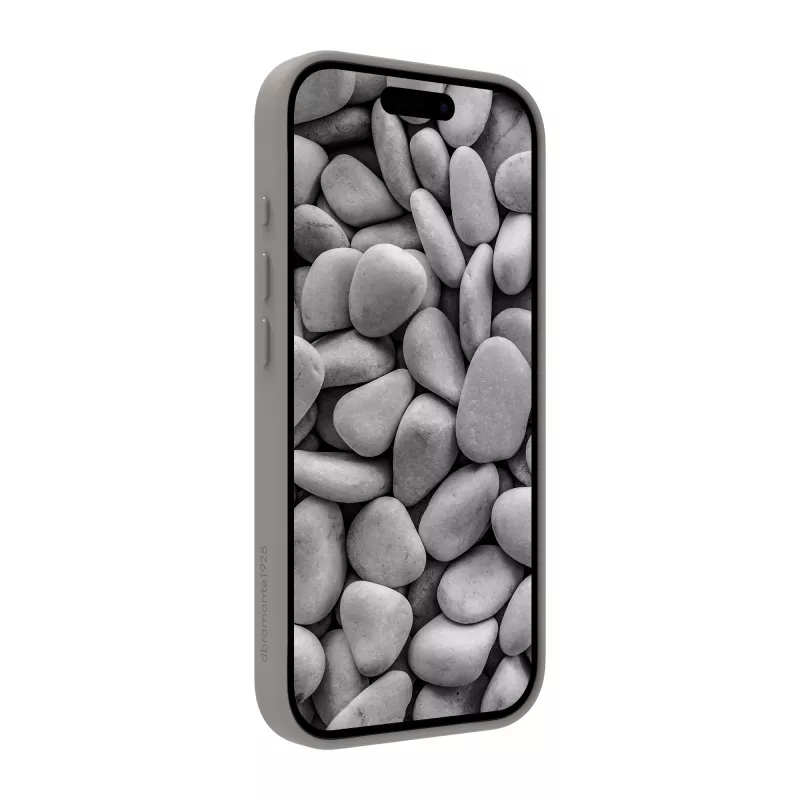Puhelinkotelo dbramante1928 Roskilde MS Kick ICON Apple iPhone 17:lle, yksivärinen harmaa, pöytäteline