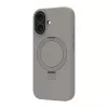 Puhelinkotelo dbramante1928 Roskilde MS Kick ICON Apple iPhone 17:lle, yksivärinen harmaa, pöytäteline