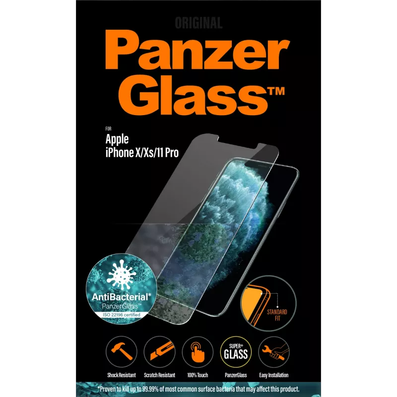 PanzerGlass® näytönsuoja iPhone 11 Pro | Xs | X | Standard Fit