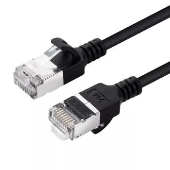 Microconnect V-FTP6A075S-ohut verkkokaapeli musta 7,5 m Cat6a U/FTP (STP)