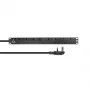 Lanview LVR-3MUK-SPD-UK8 virtajakoyksikkö (PDU) 8 AC-lähtöä 1,4U musta