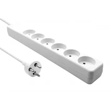 Microconnect MC-GRU0607DKW jatkojohto 7 m 6 AC-lähtöä sisäkäyttöön valkoinen