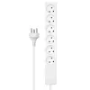 Microconnect MC-GRU0607DKW jatkojohto 7 m 6 AC-lähtöä sisäkäyttöön valkoinen