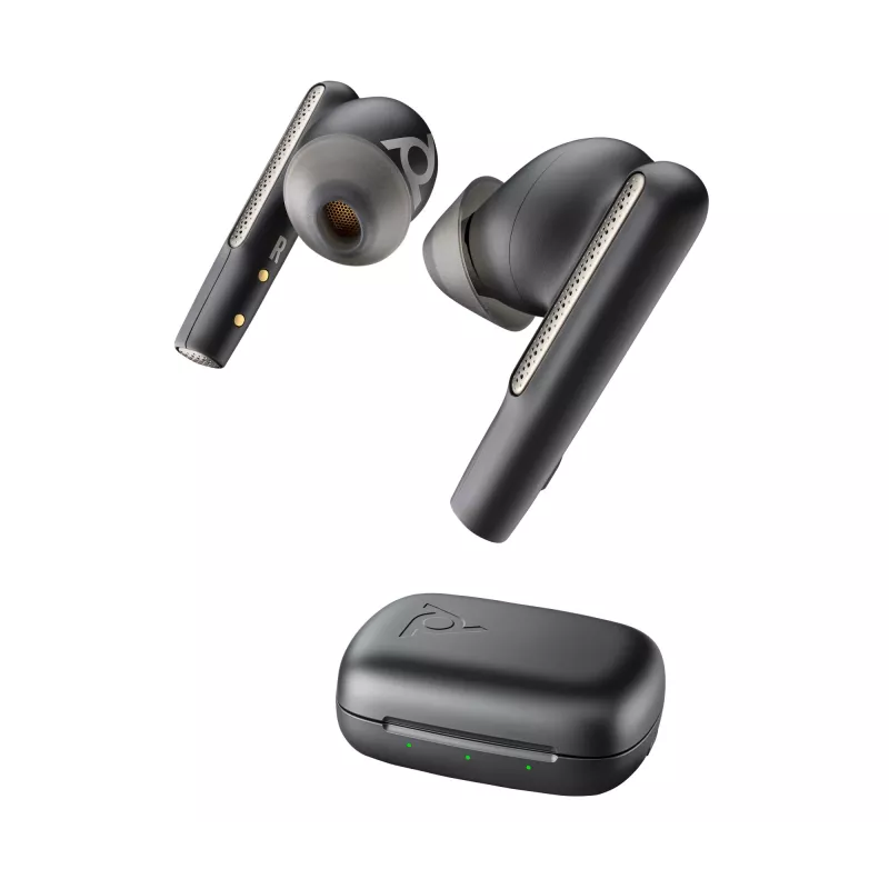 HP Poly Voyager Free 60 UC Carbon musta nappikuulokkeet +BT700 USB-C-sovitin +peruslatauskotelo