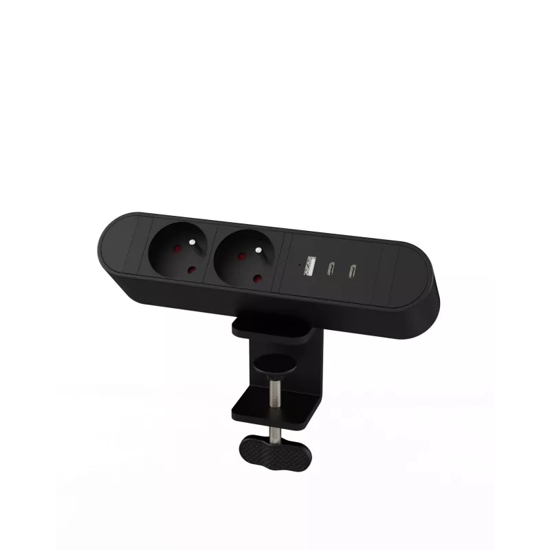 MicroConnect MC-MDPS-FR2-30W monipistorasia työpöydälle, 2 lähtöä, 30W