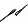 Microconnect USB4CC1-240W-80GBPS USB-kaapeli USB4 Gen 3x2 1 m USB C musta