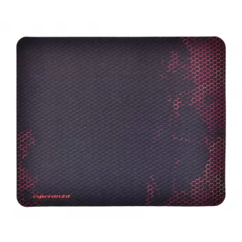 Hiirimatto ESPERANZA EGP101R — pelipolyesteri, koko S 250×200×2 mm, liukumaton pohja, oranssi kuvioitu pinta