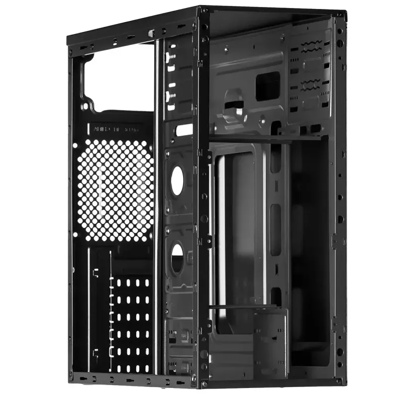 Akyga AK939BL Midi Tower -tietokonekotelo, ATX / Micro-ATX / Mini-ITX, 2x USB 2.0, ilman virtalähdettä, musta