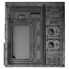 Akyga AK939BL Midi Tower -tietokonekotelo, ATX / Micro-ATX / Mini-ITX, 2x USB 2.0, ilman virtalähdettä, musta