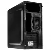 Akyga AK939BL Midi Tower -tietokonekotelo, ATX / Micro-ATX / Mini-ITX, 2x USB 2.0, ilman virtalähdettä, musta