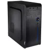 Akyga AK939BL Midi Tower -tietokonekotelo, ATX / Micro-ATX / Mini-ITX, 2x USB 2.0, ilman virtalähdettä, musta