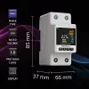 Yksivaiheinen energiankulutusmittari QOLTEC 50981 DIN35 230V 50Hz
