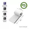 Kuitukassarullat QOLTEC 57 x 30 mm 55 g/m² BPA-vapaa, ydin 17 mm, 10 kpl
