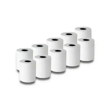 Kuitukassarullat QOLTEC 57 x 30 mm 55 g/m² BPA-vapaa, ydin 17 mm, 10 kpl