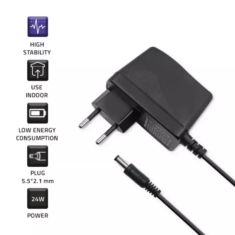 Matkapuhelimen laturi Qoltec 52397 universaali musta AC sisäkäyttöön 2A 220-240V