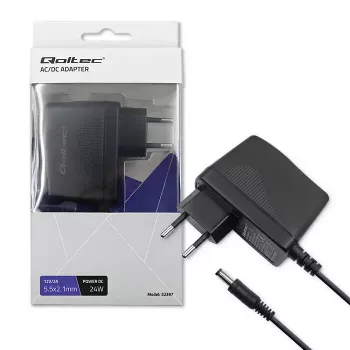 Matkapuhelimen laturi Qoltec 52397 universaali musta AC sisäkäyttöön 2A 220-240V