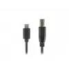 USB 2.0 -kaapeli LANBERG CA-USBA-13CC-0030-BK — USB B - USB C, 3 m, musta