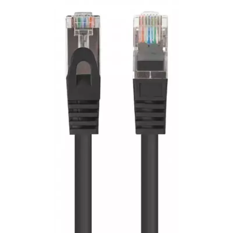 Lanberg PCF6-20CC-0025-BK Cat.6 FTP -patch-kaapeli, 0,25 m, musta, 10 kpl:n pakkaus