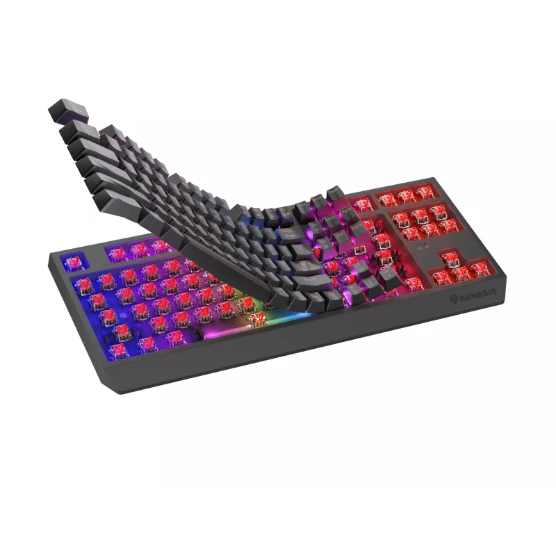 GENESIS Thor 230 TKL näppäimistö pelikäyttöön USB + RF langaton + Bluetooth QWERTZ musta