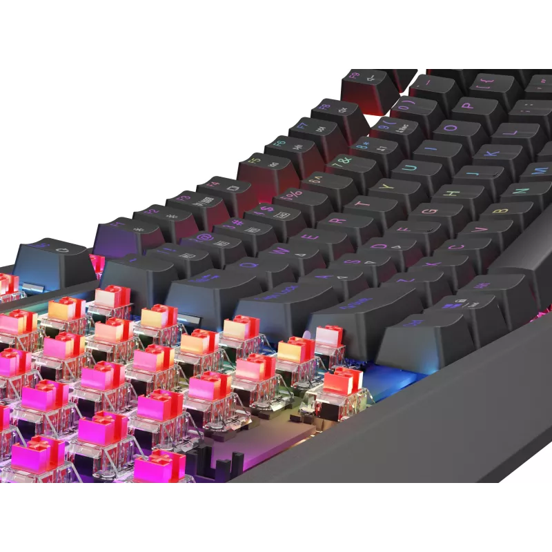 GENESIS Thor 230 TKL näppäimistö pelikäyttöön USB + RF langaton + Bluetooth QWERTZ musta