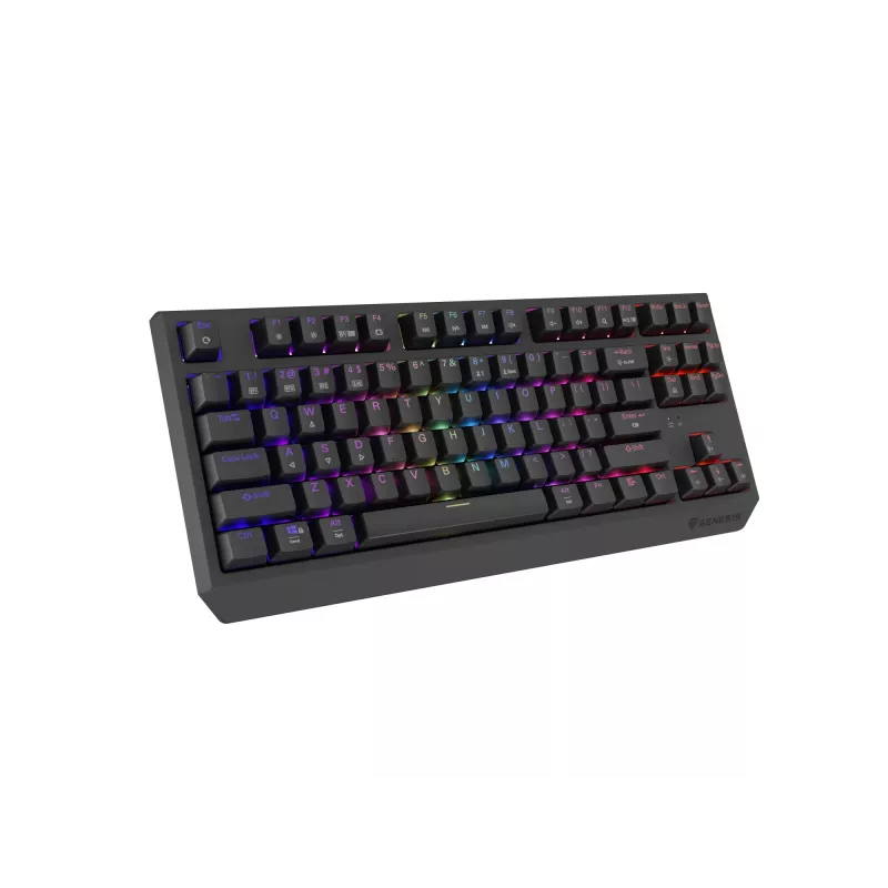 GENESIS Thor 230 TKL näppäimistö pelikäyttöön USB + RF langaton + Bluetooth QWERTZ musta