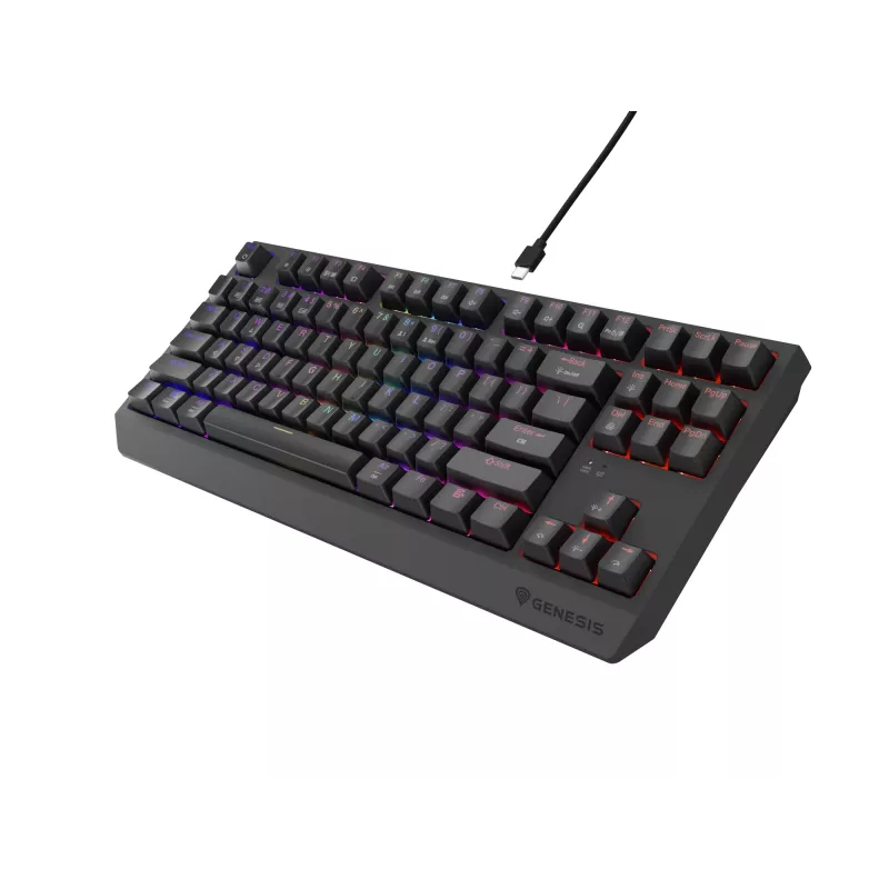 GENESIS Thor 230 TKL näppäimistö pelikäyttöön USB + RF langaton + Bluetooth QWERTZ musta