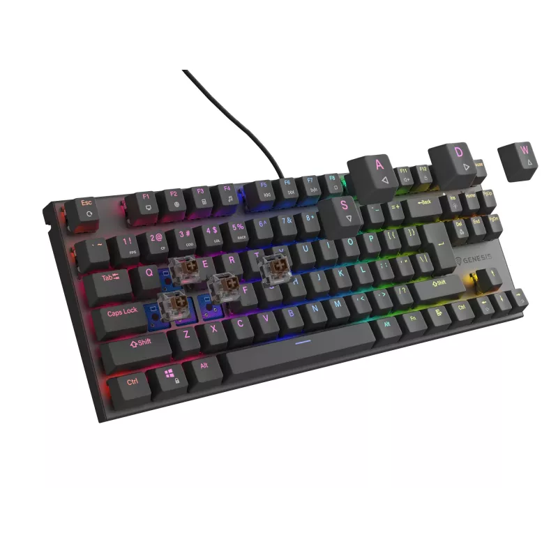 GENESIS Thor 303 TKL näppäimistö pelikäyttöön USB QWERTY US English musta