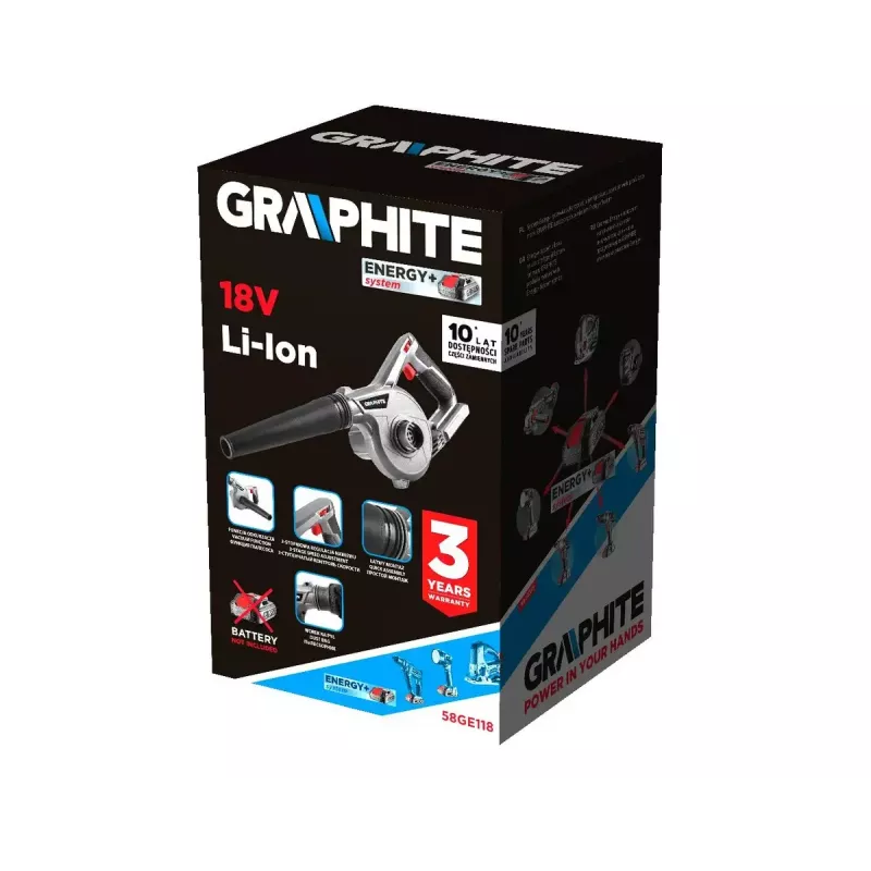 Lehtipuhaltimen lisävaruste Graphite 58GE118