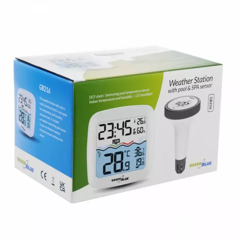 Langaton altaan lämpötila-anturi GreenBlue GB216 IPX7 vedenpitävä, malli GB216
