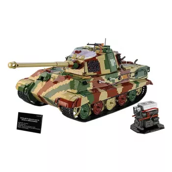Rakennuslelu panssarivaunu Cobi Tiger II Königstiger mittakaava 1:12 malli