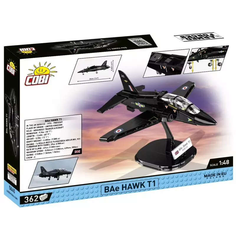 Rakennuslelu Cobi BAe Hawk T1 mallirakennussarja 5845 osaa Cobilta