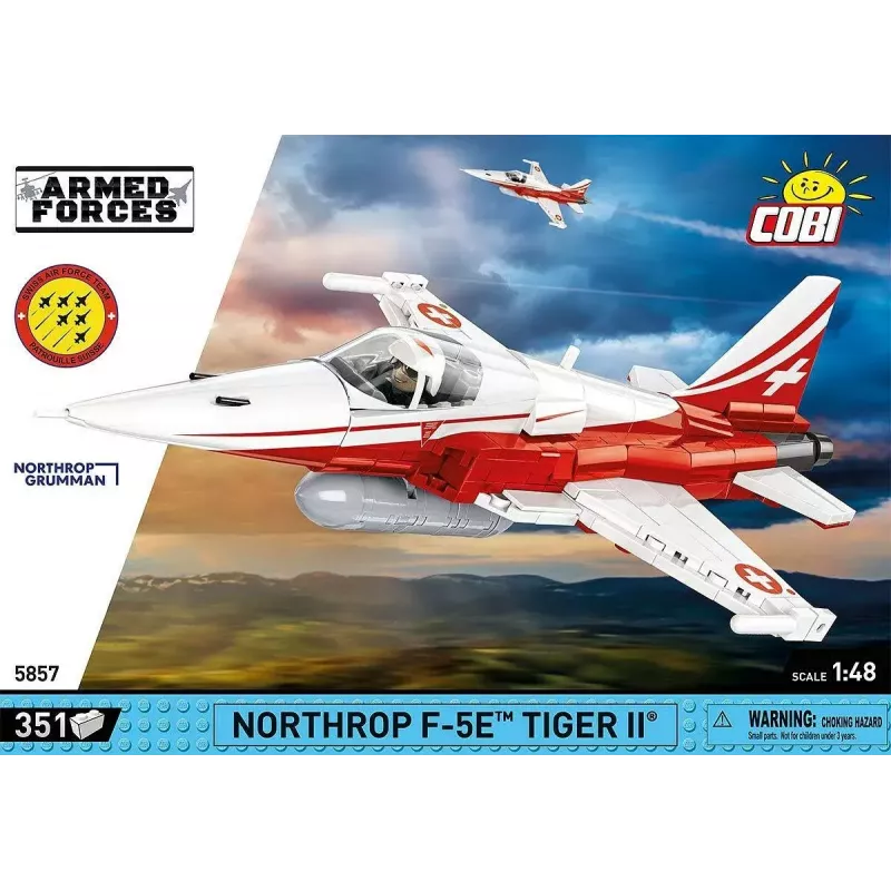 Rakennuslelu Cobi Northrop F-5E Tiger II malli 5857 palikkasarja