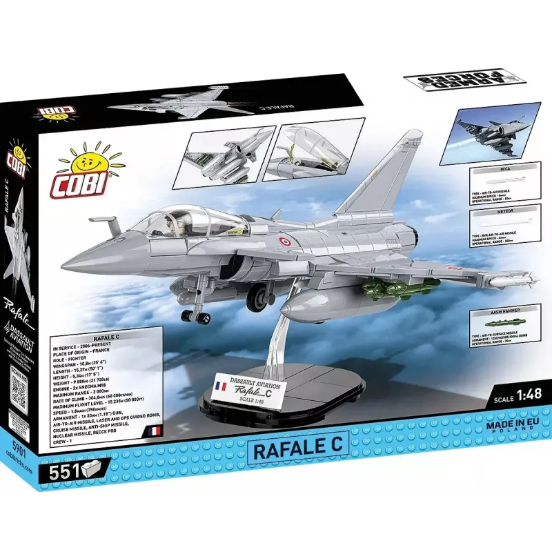 Rakennuspalikkasarja Cobi Rafale C 551 osaa malli COBl-5901