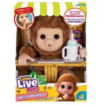 Interaktiivinen lelu Cobi Little Live Pets Monkey MO-26613 — interaktiivinen lemmikkilelu äänillä ja liikkeillä